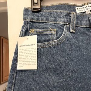 American Apparel High Waisted Blue Jeans